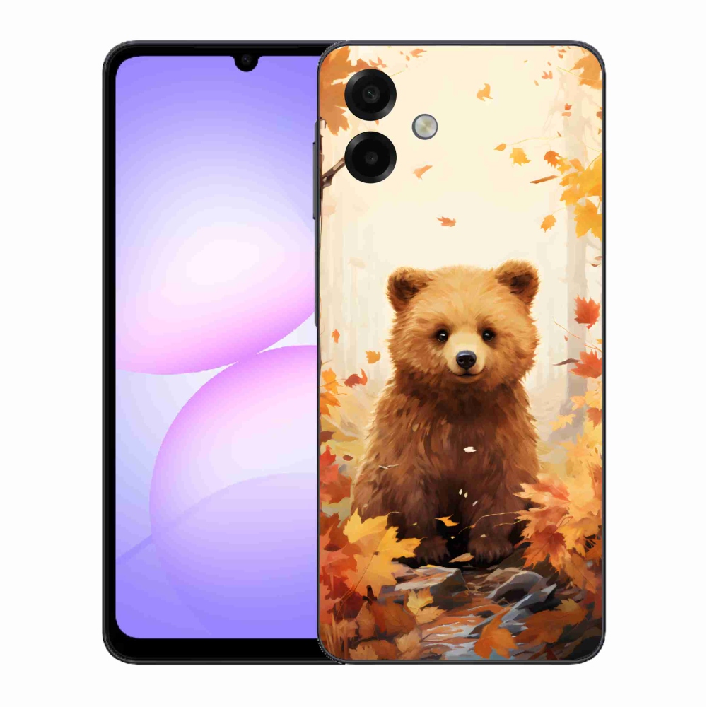 Zselés borítás mmCase Samsung Galaxy A07 4G - medve az erdőben