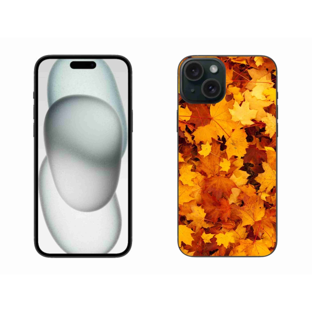 Gél borítás mmCase iPhone 15 Plus készülékhez - juharlevelek