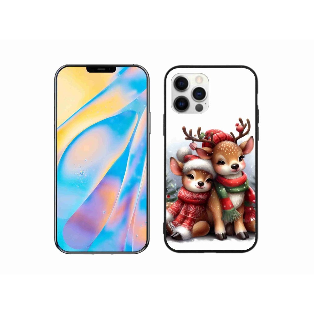 Gél borítás mmCase iPhone 12 készülékhez - Karácsonyi rénszarvas