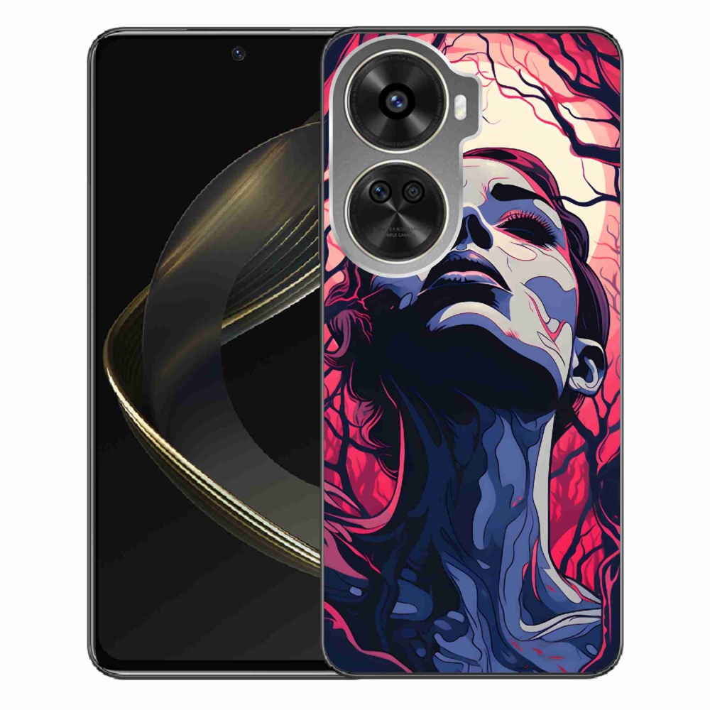 Gél borítás mmCase a Huawei Nova 12 SE-n - absztrakt arc
