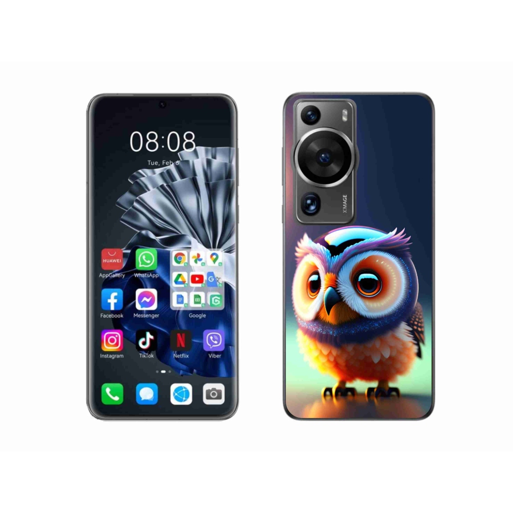Gél borítás mmCase a Huawei P60 Pro készülékhez - bagoly
