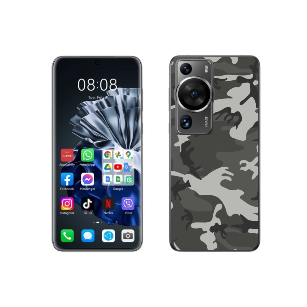 Gél borítás mmCase a Huawei P60 Pro készülékhez - álcázó minta