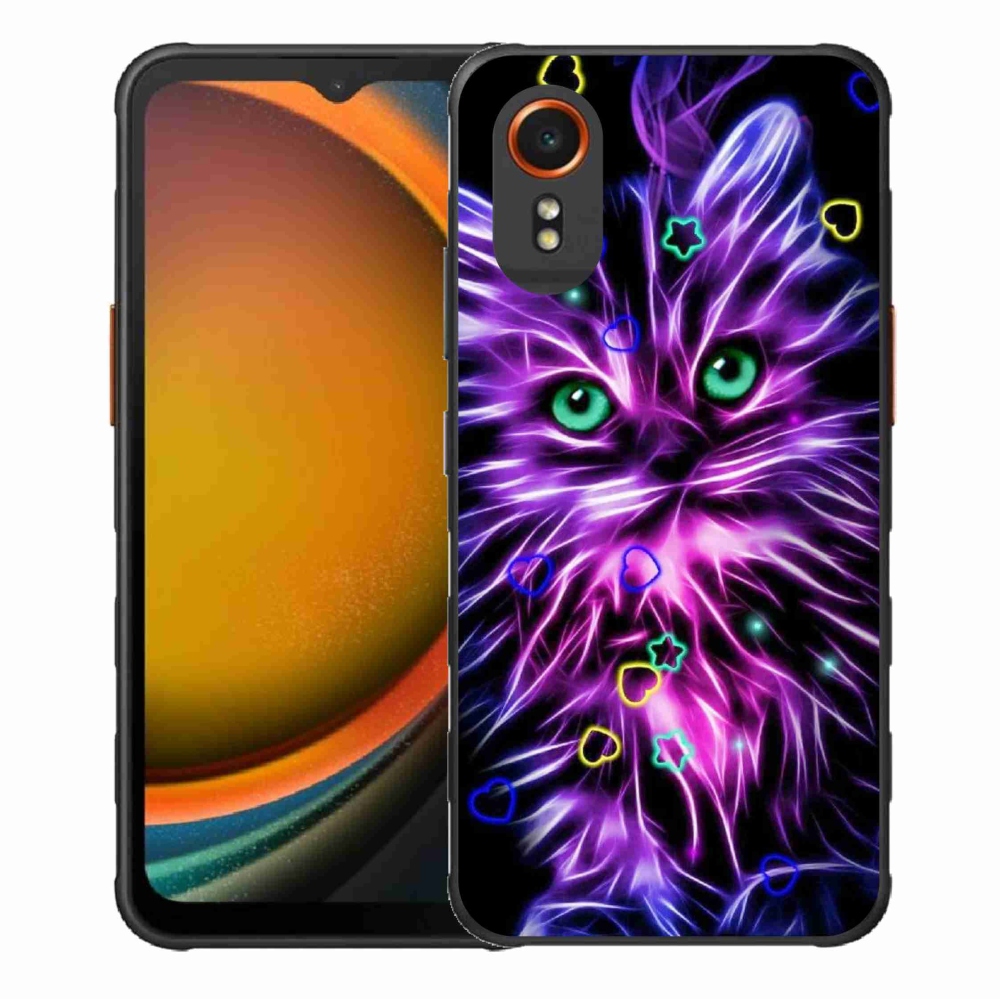 Gél borítás mmCase Samsung Galaxy Xcover 7 készülékhez - absztrakt macska