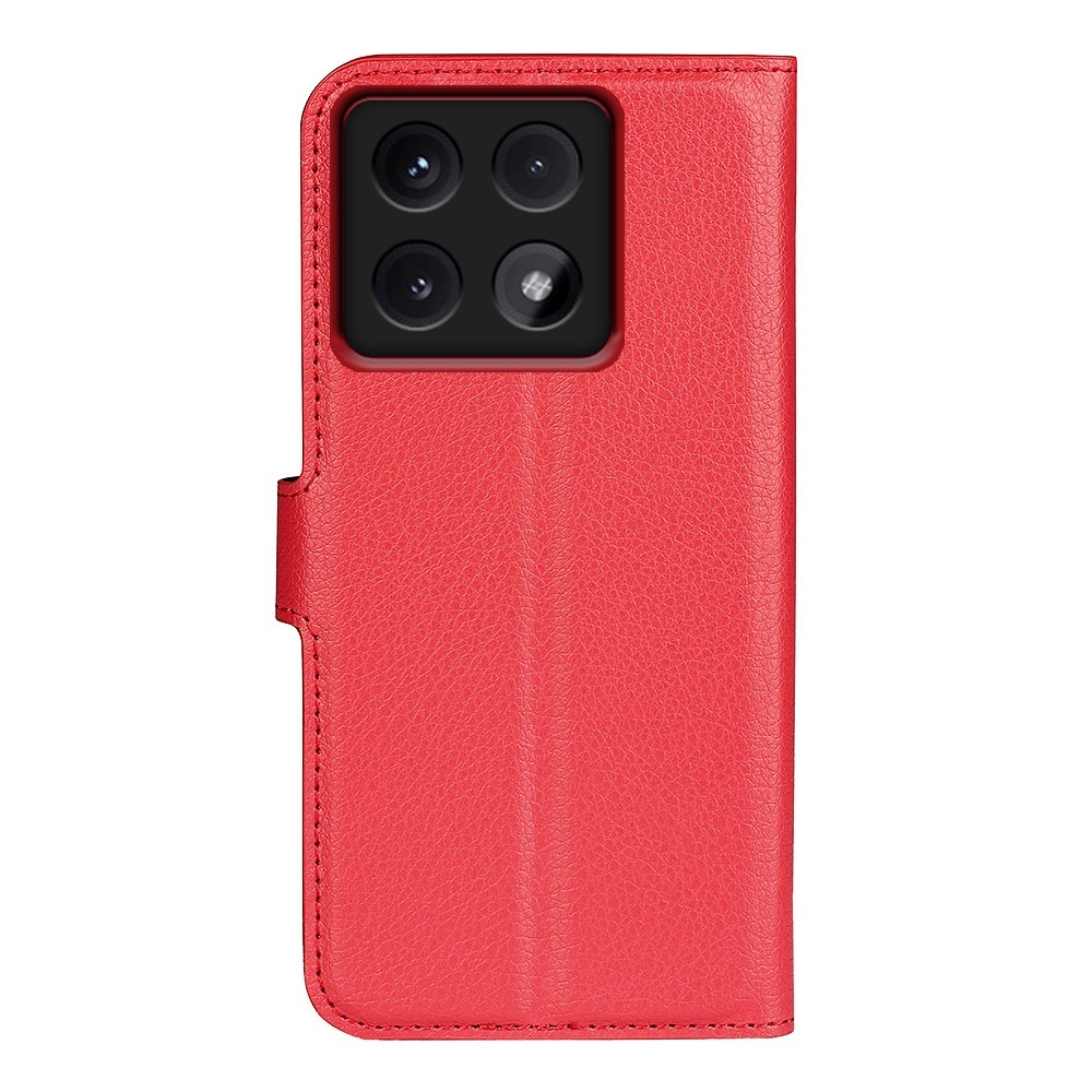 Litchi könyv tok a Xiaomi 14T-hez - piros