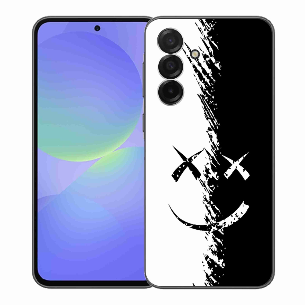 Zselés borítás mmCase Samsung Galaxy A36 5G - fekete-fehér mosolygó