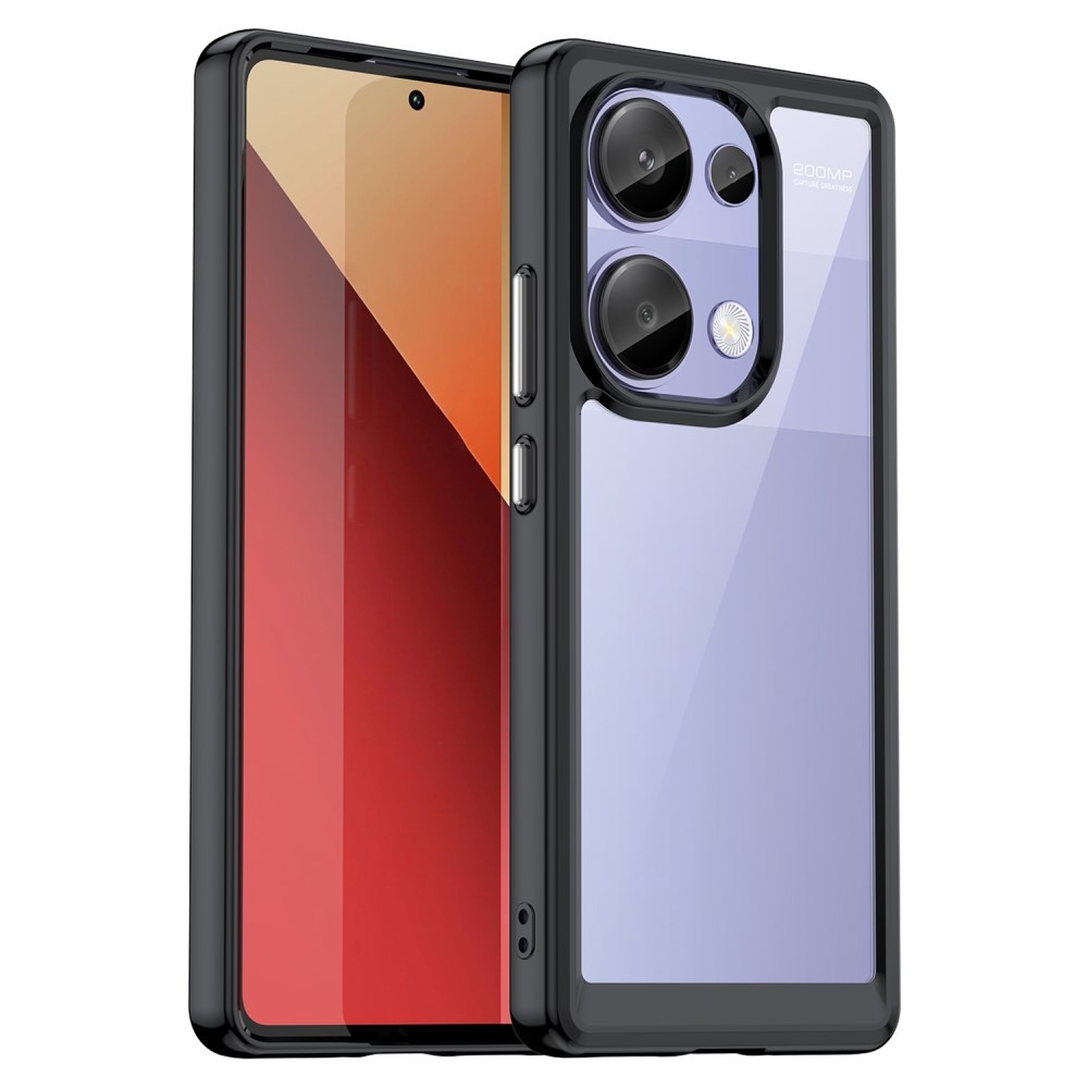Gél tok rögzített hátlappal Xiaomi Redmi Note 13 Pro 4G/Poco M6 Pro - fekete