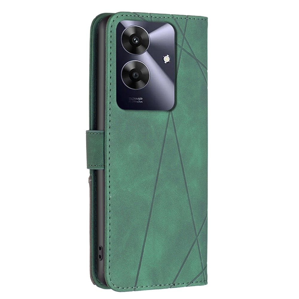 BNF háromszög alakú könyvtáska Realme Note 60-hoz - zöld