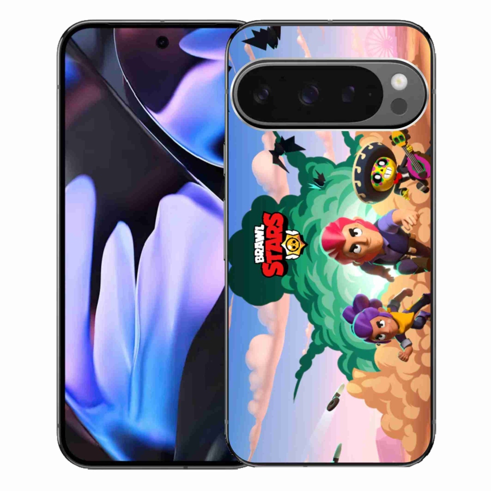 Gél borítás mmCase a Google Pixel 9 Pro XL-hez - verekedés csillagok