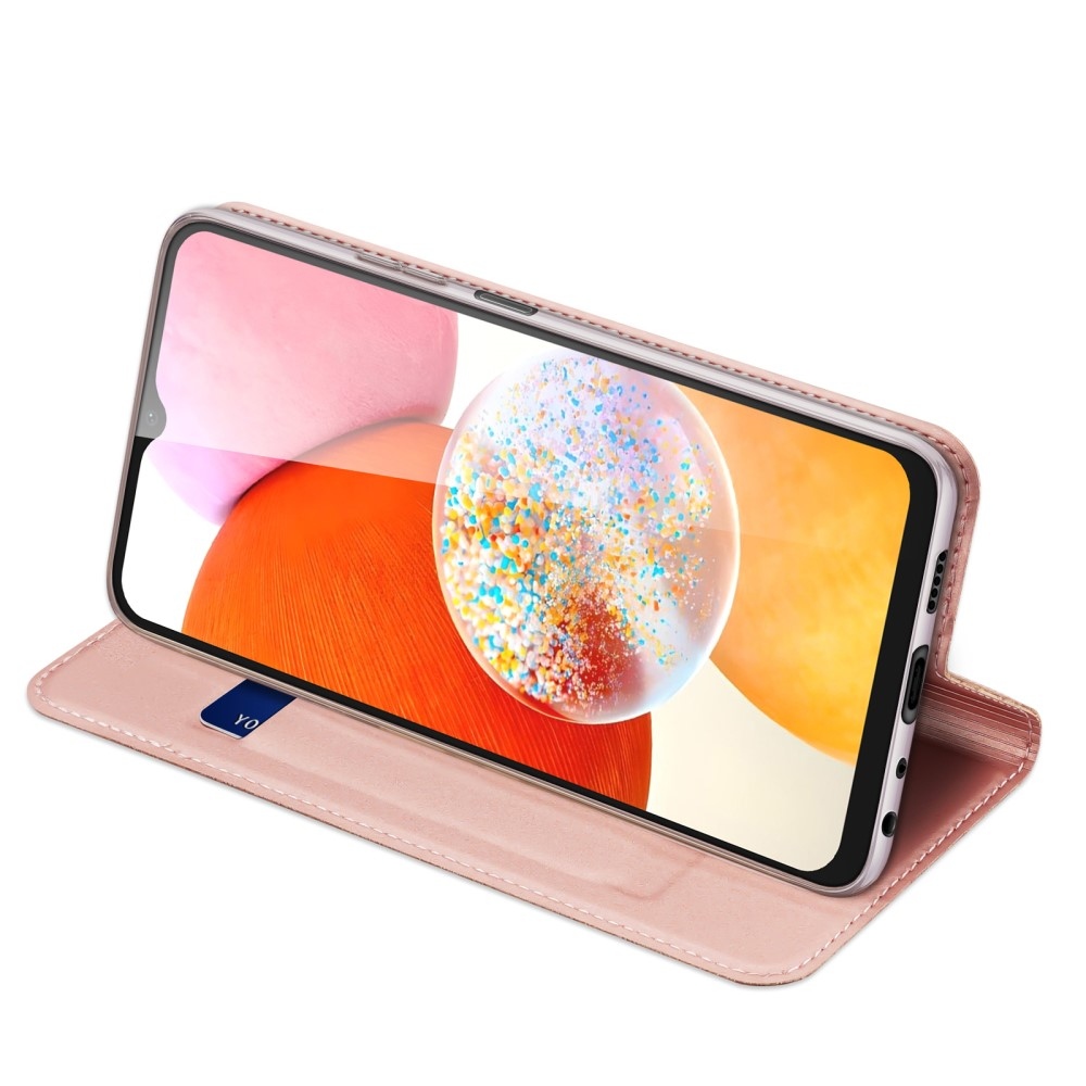 DUX könyv tok Samsung Galaxy A15 4G/5G készülékhez - rózsaarany színben