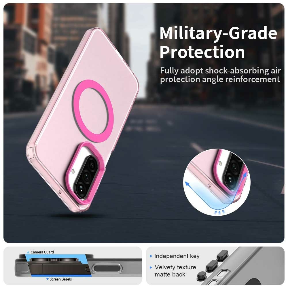 Candy zselés tok MagSafe-val a Samsung Galaxy A17 5G készülékre - rózsaszín