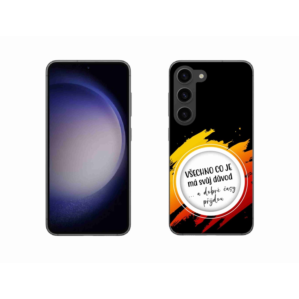 Gél borítás mmCase Samsung Galaxy S23 5G - idézet 3 fekete háttér