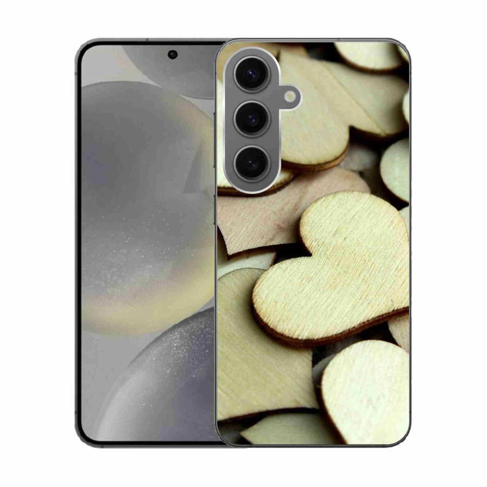 Gél borítás mmCase Samsung Galaxy S24 készülékhez - fából készült szívek