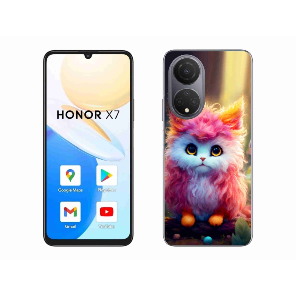 Gél borító mmCase a Honor X7-hez - aranyos cica 5