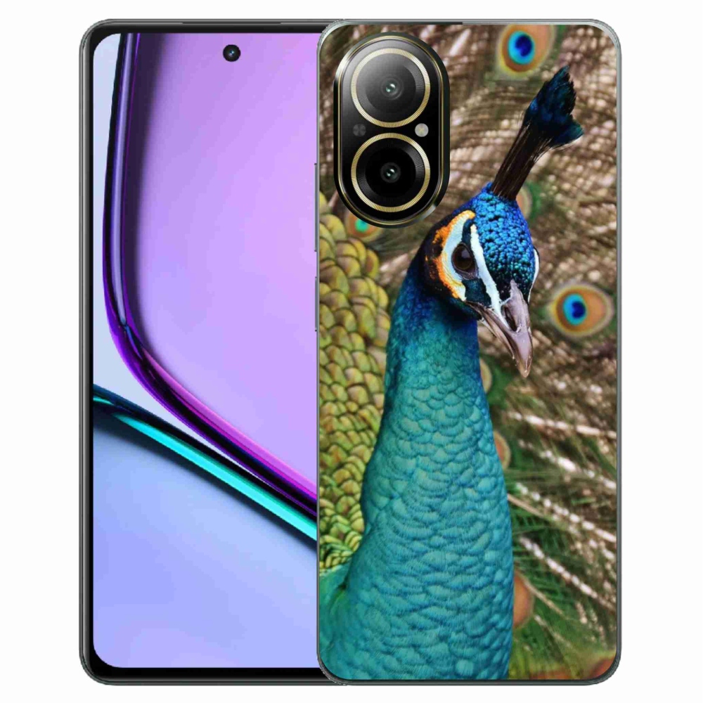 Zselés borítás mmCase a Realme C67 készülékhez - páva