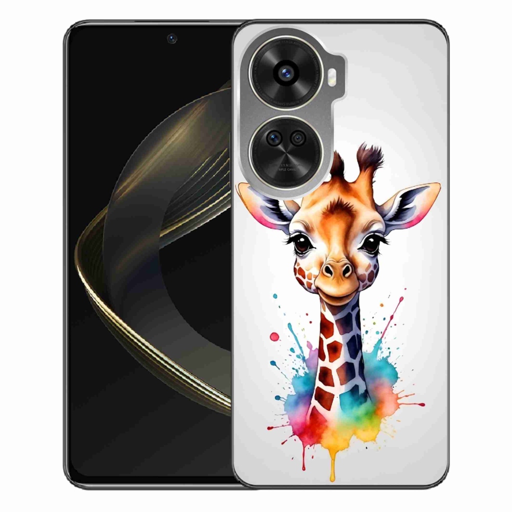 Zselés borítás mmCase a Huawei Nova 12 SE-hez - zsiráf 1