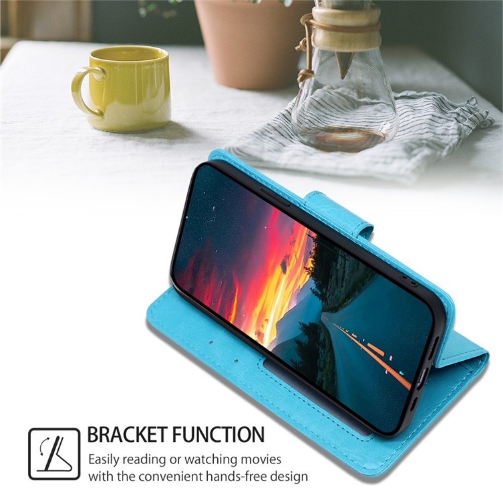 Könyvtáska tok Huawei Nova 12i - világoskék színben