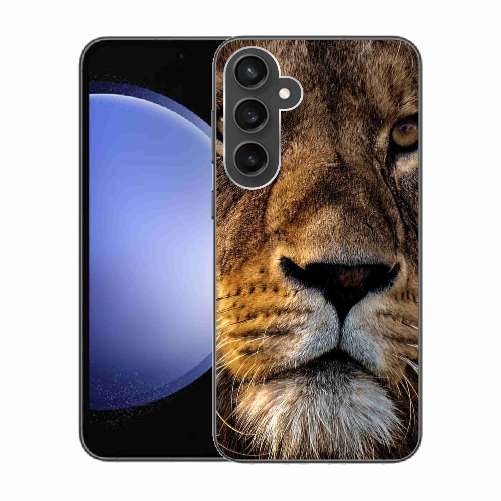 Gél tok mmCase a Samsung Galaxy S23 FE készülékhez - oroszlán
