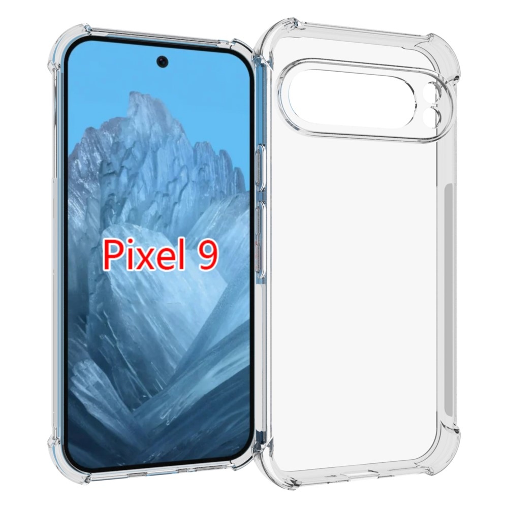 IDEWEI zselés tok megerősített sarkokkal a Google Pixel 9 Pro számára - átlátszó