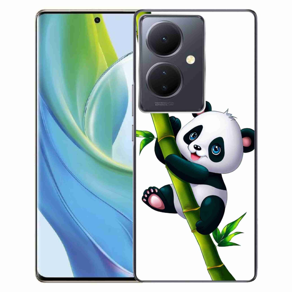 Gél borító mmCase a Vivo V29 Lite 5G-hez - panda a bambuszon