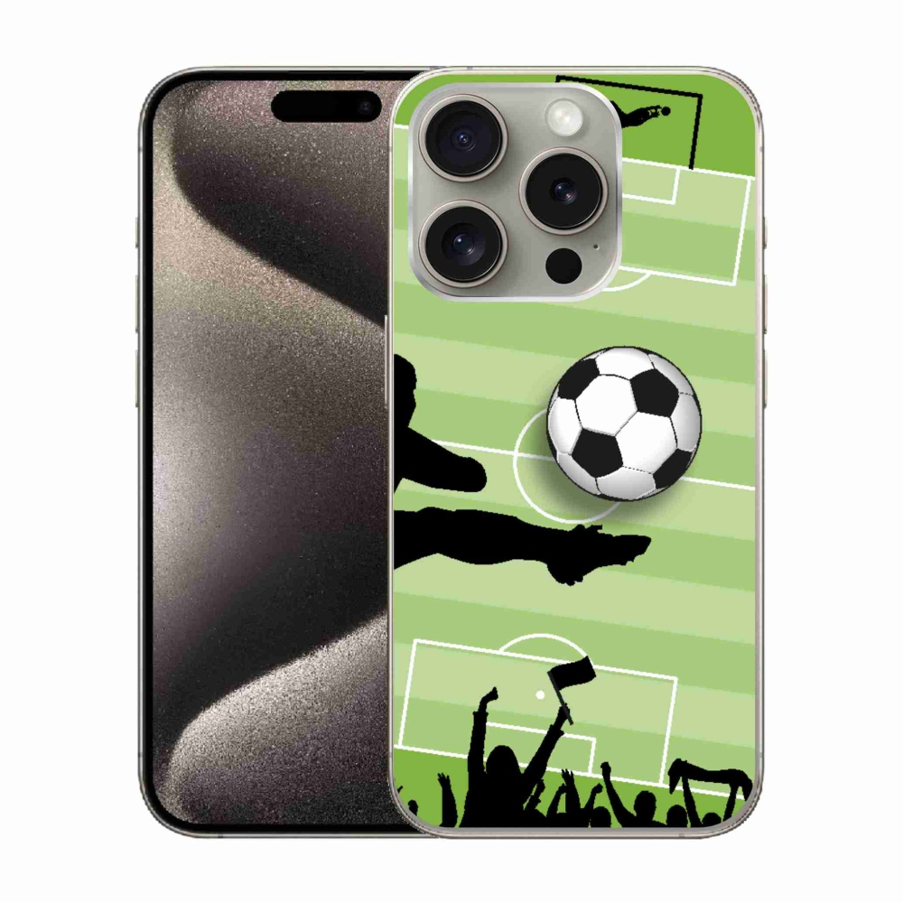 Zselés borítás mmCase iPhone 15 Pro készülékhez - futball 3