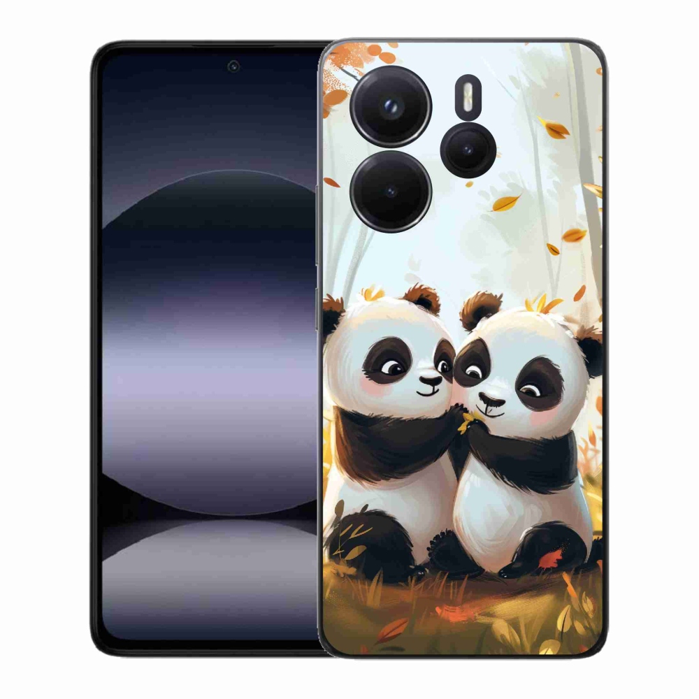 Gél borítás mmCase a Xiaomi Redmi Note 14-hez - pandák