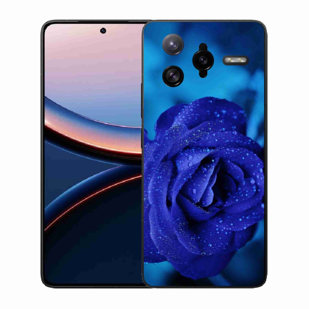 Gél borítás mmCase a Xiaomi Poco F7 Ultra számára - kék rózsa