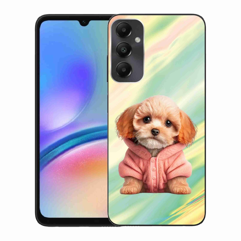 Gél borítás mmCase Samsung Galaxy A05s készülékhez - pulóveres kiskutya