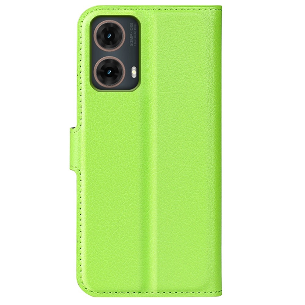 Litchi könyv tok a Motorola Moto G85 5G-hez - zöld