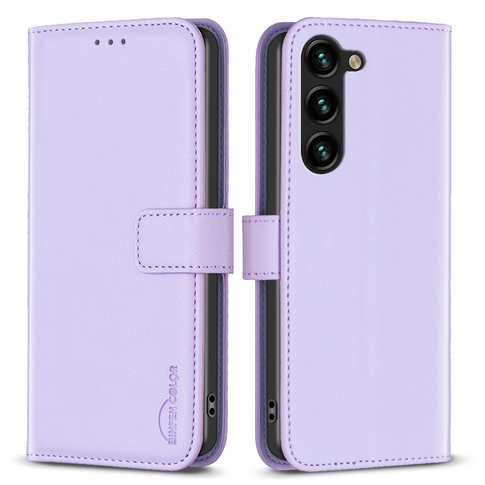 BNF könyvtáska Samsung Galaxy S24 készülékhez - világos lila
