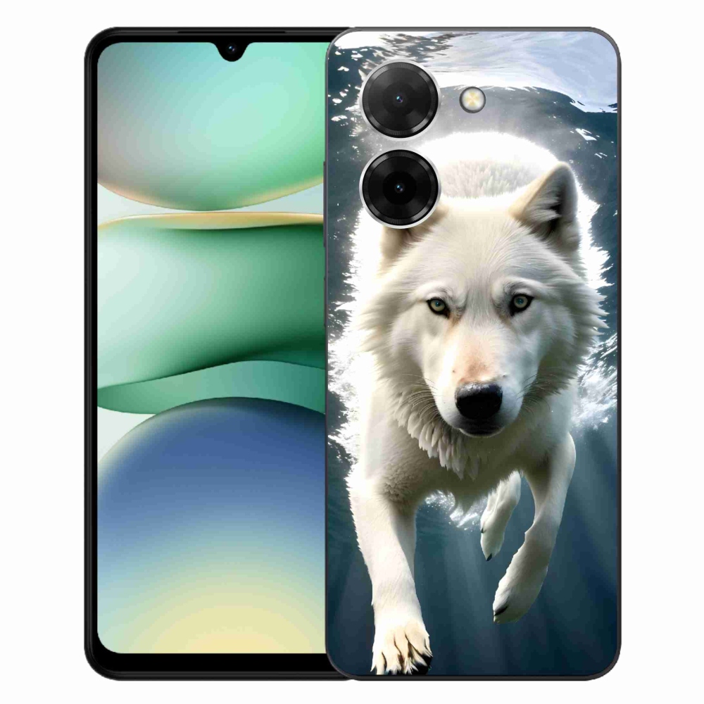 Gél borító mmCase a Xiaomi Redmi A5 (173.45x79.35x8.45mm) - fehér farkas