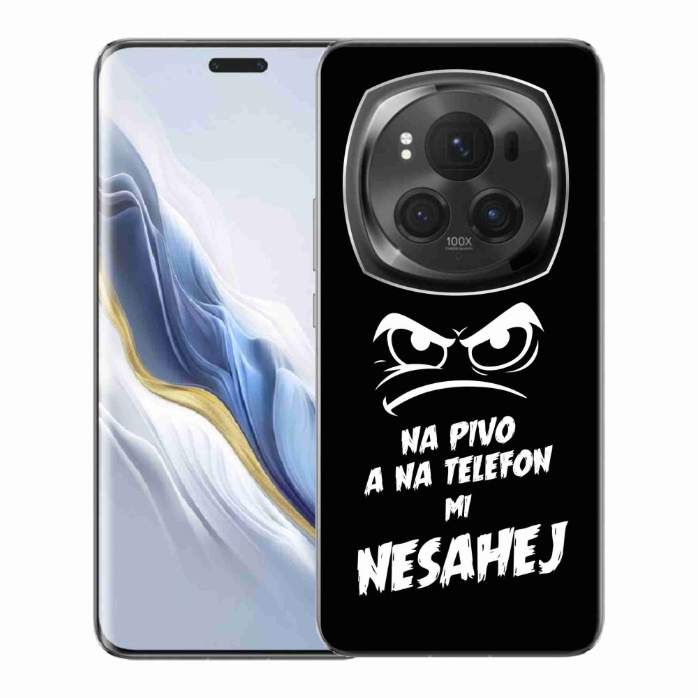 Gél borítás mmCase a Honor Magic 6 Pro 5G készülékhez - sör motívum 2 fekete háttér