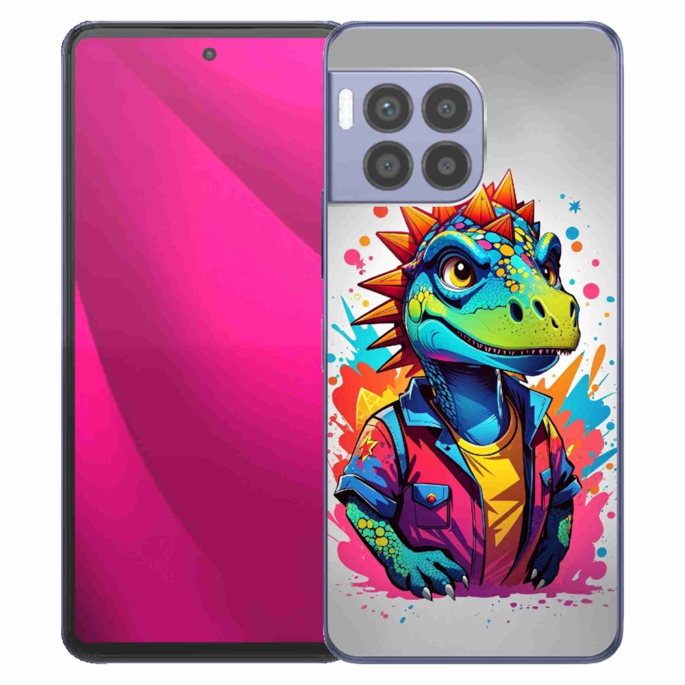 Zselés borítás mmCase a T-Mobile T Phone 2 Pro készülékhez - színes dinoszaurusz