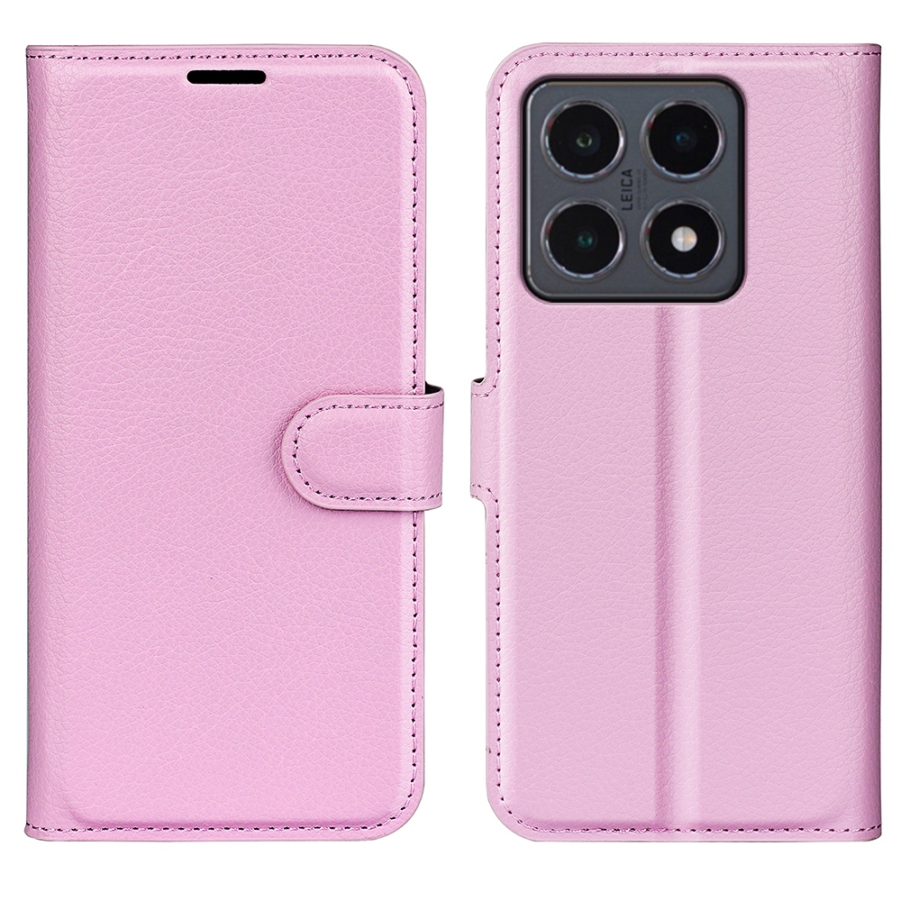 Litchi könyv tok a Xiaomi 15T-hez - rózsaszínű