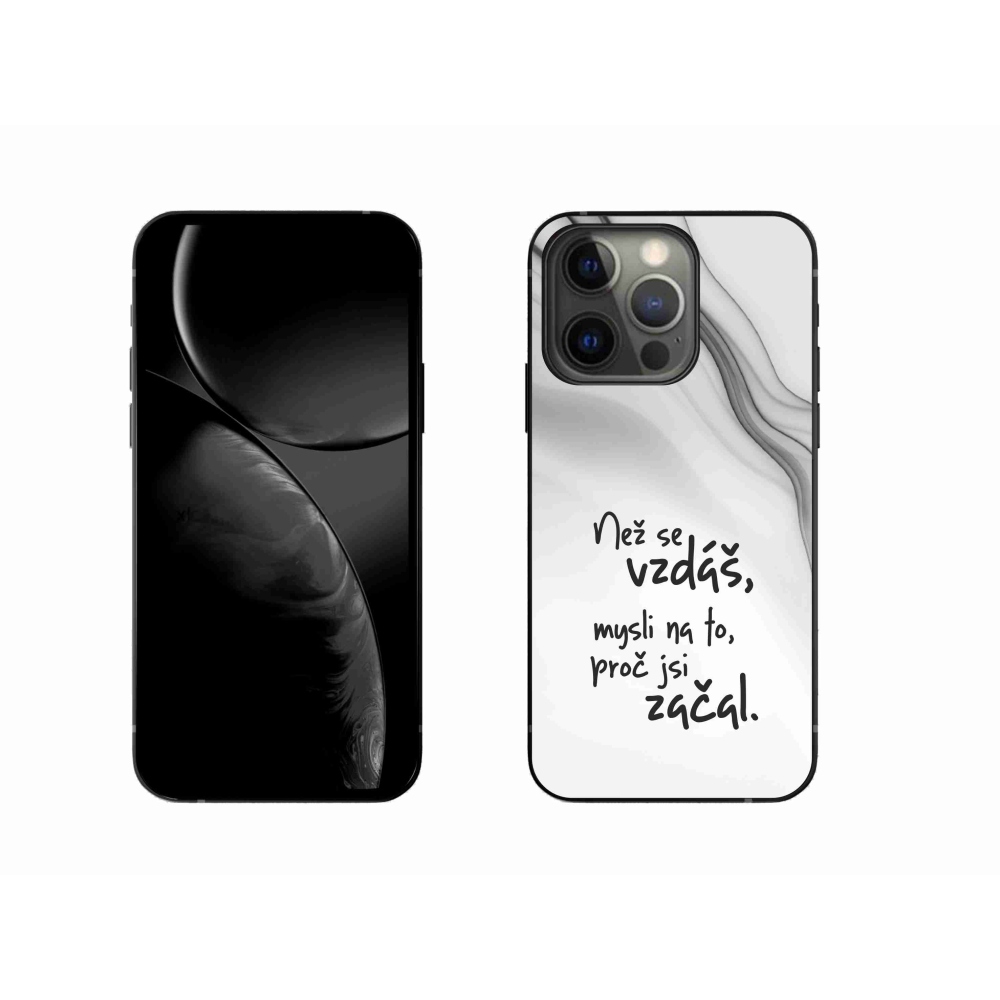 Gél borítás mmCase iPhone 13 Pro 6.1 - idézet 2 fehér háttérhez