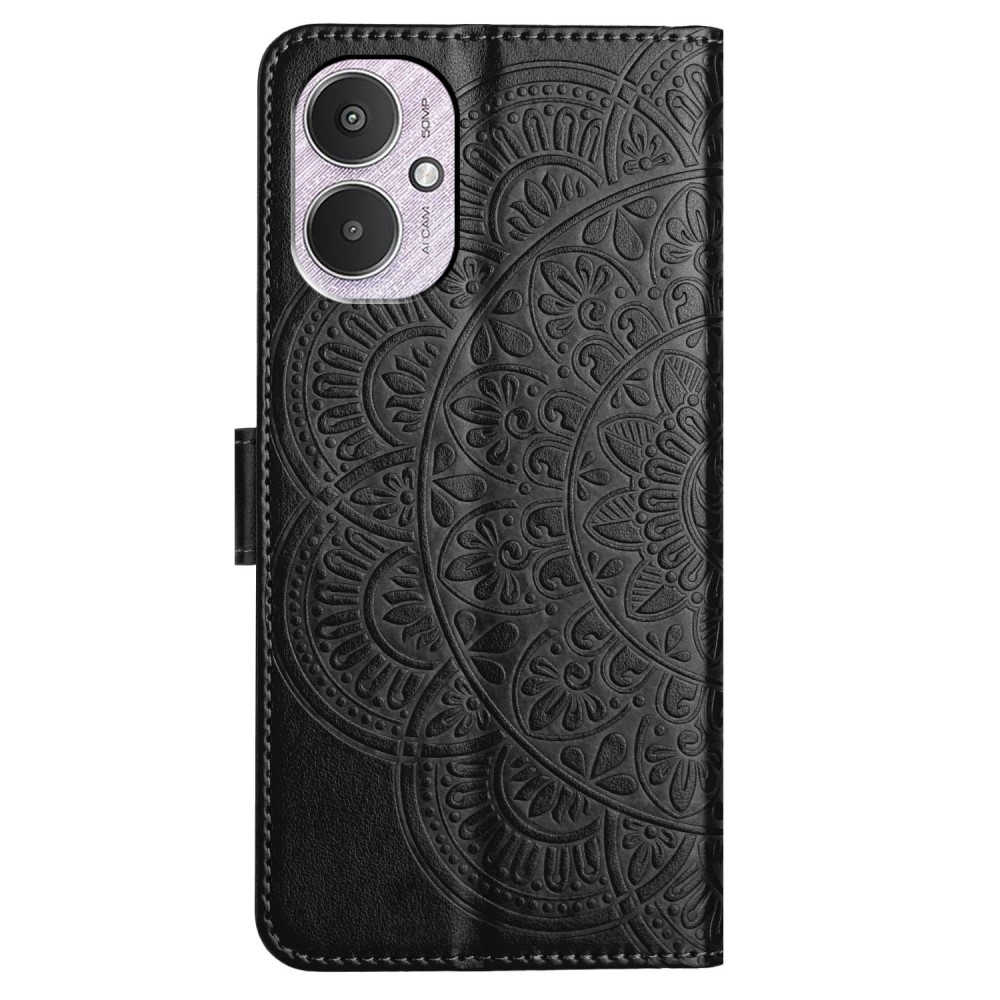 Mandala könyv tok a Xiaomi Redmi 13C 5G számára - fekete