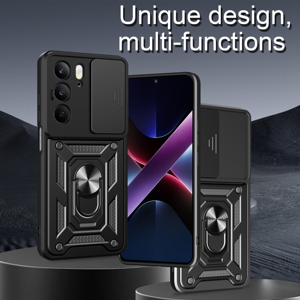 Csúszásálló borítás a Realme 14x 5G/Realme C75 készülékhez - fekete