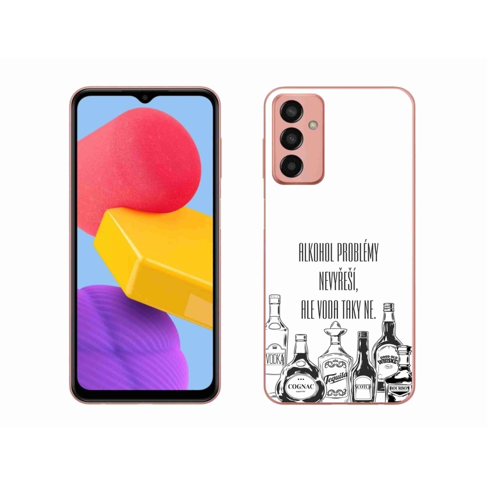 Gél borító mmCase Samsung Galaxy M13 készülékhez - vicces szöveg fehér háttérrel