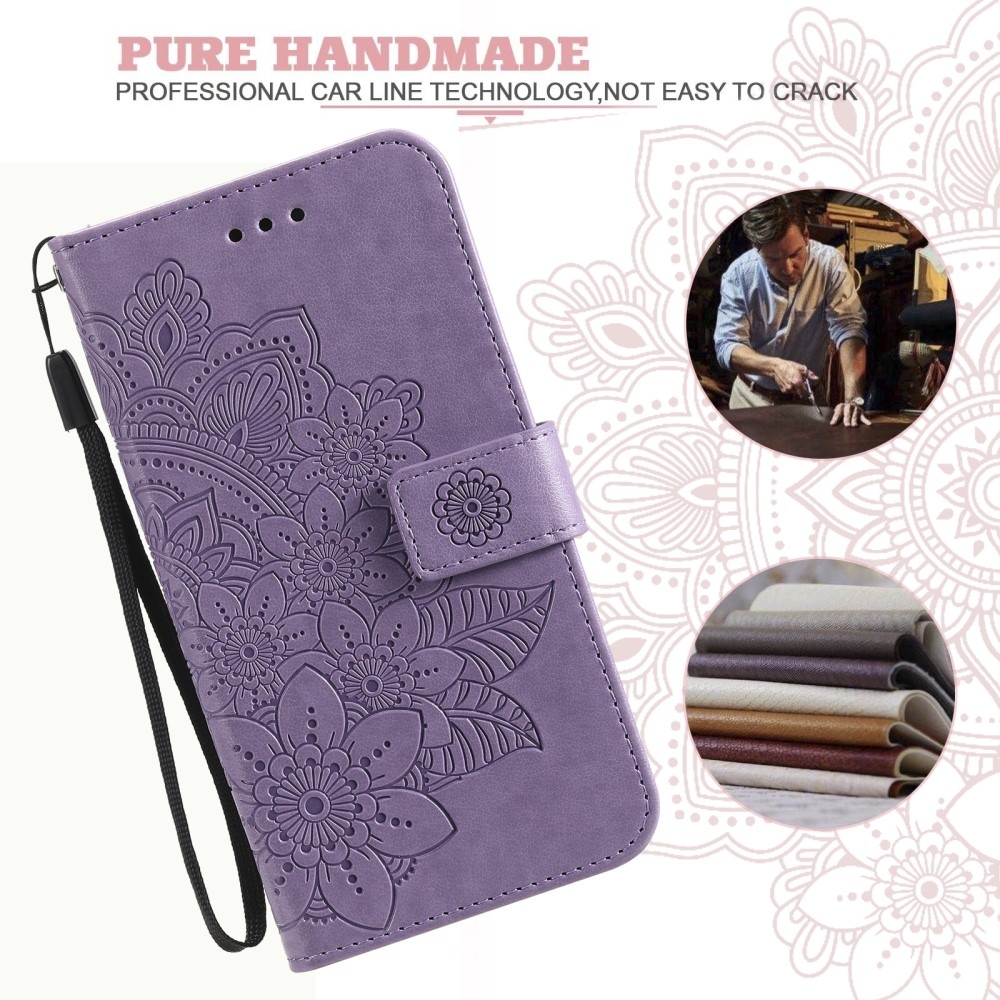 Mandala könyv tok Xiaomi Redmi A3-hoz - lila