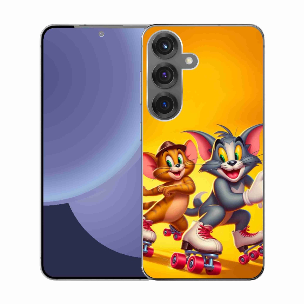 Zselés borítás mmCase Samsung Galaxy S25 készülékhez - tom and jerry