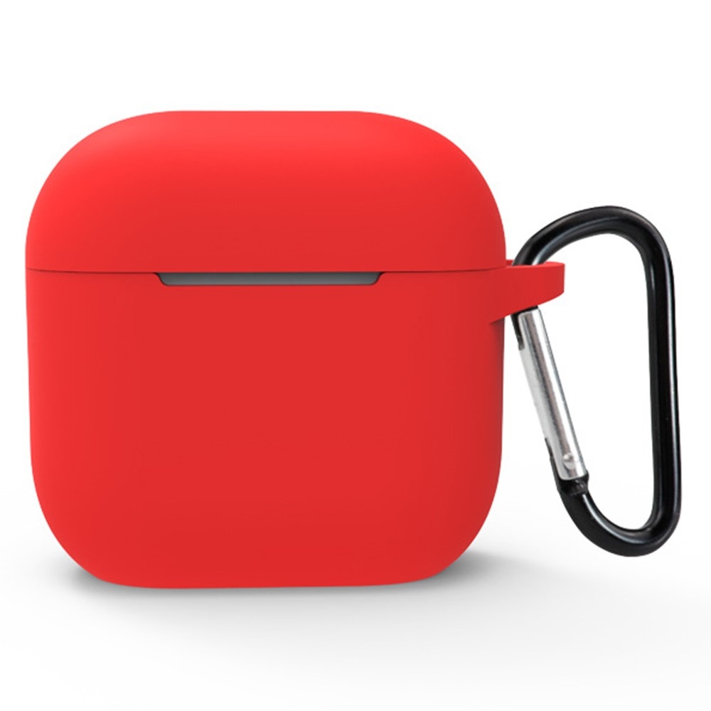 Hüvelyes szilikon tok Apple AirPods 4 készülékhez - piros