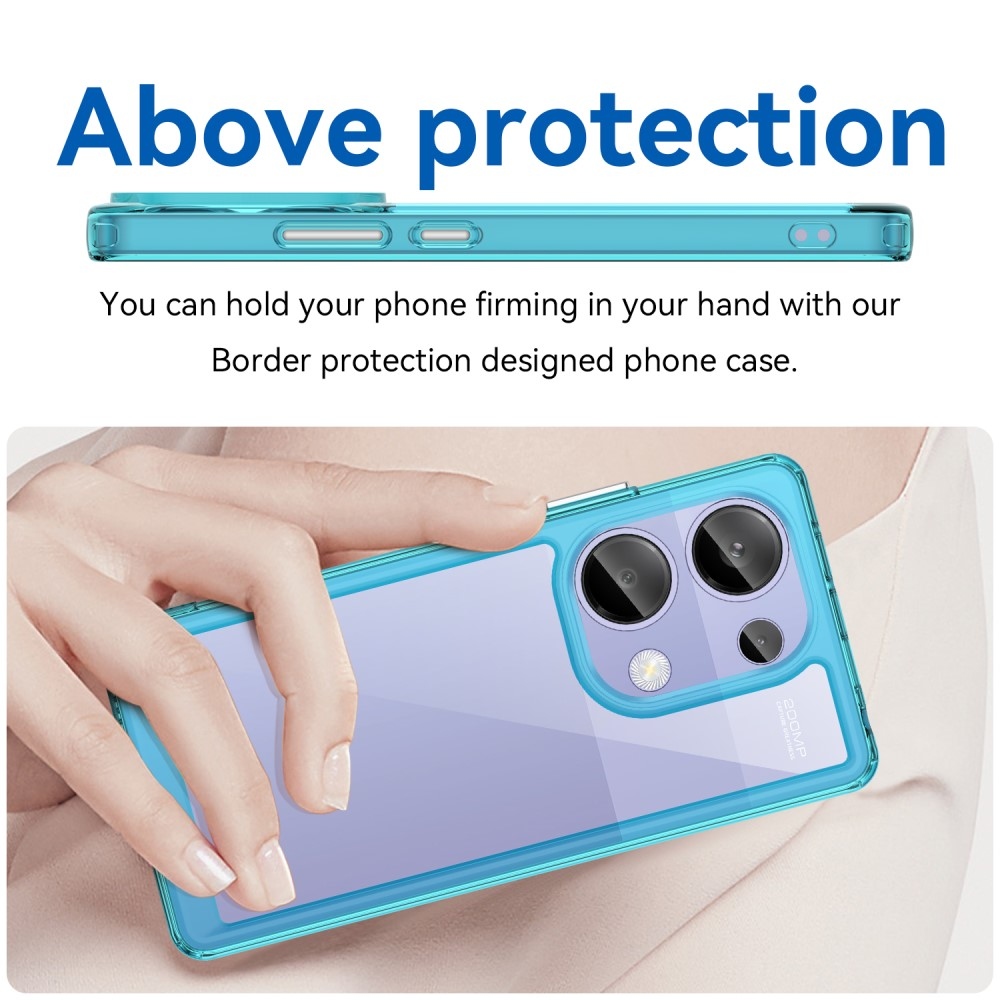 Gél tok rögzített hátlappal Xiaomi Redmi Note 13 Pro 4G/Poco M6 Pro - világoskék színű