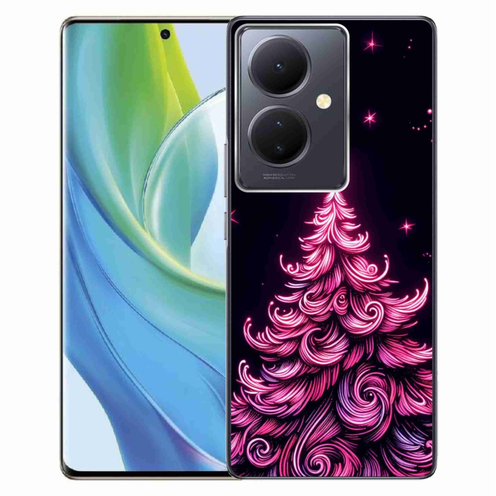 Gél borítás mmCase a Vivo V29 Lite 5G-n - neon karácsonyfa 2