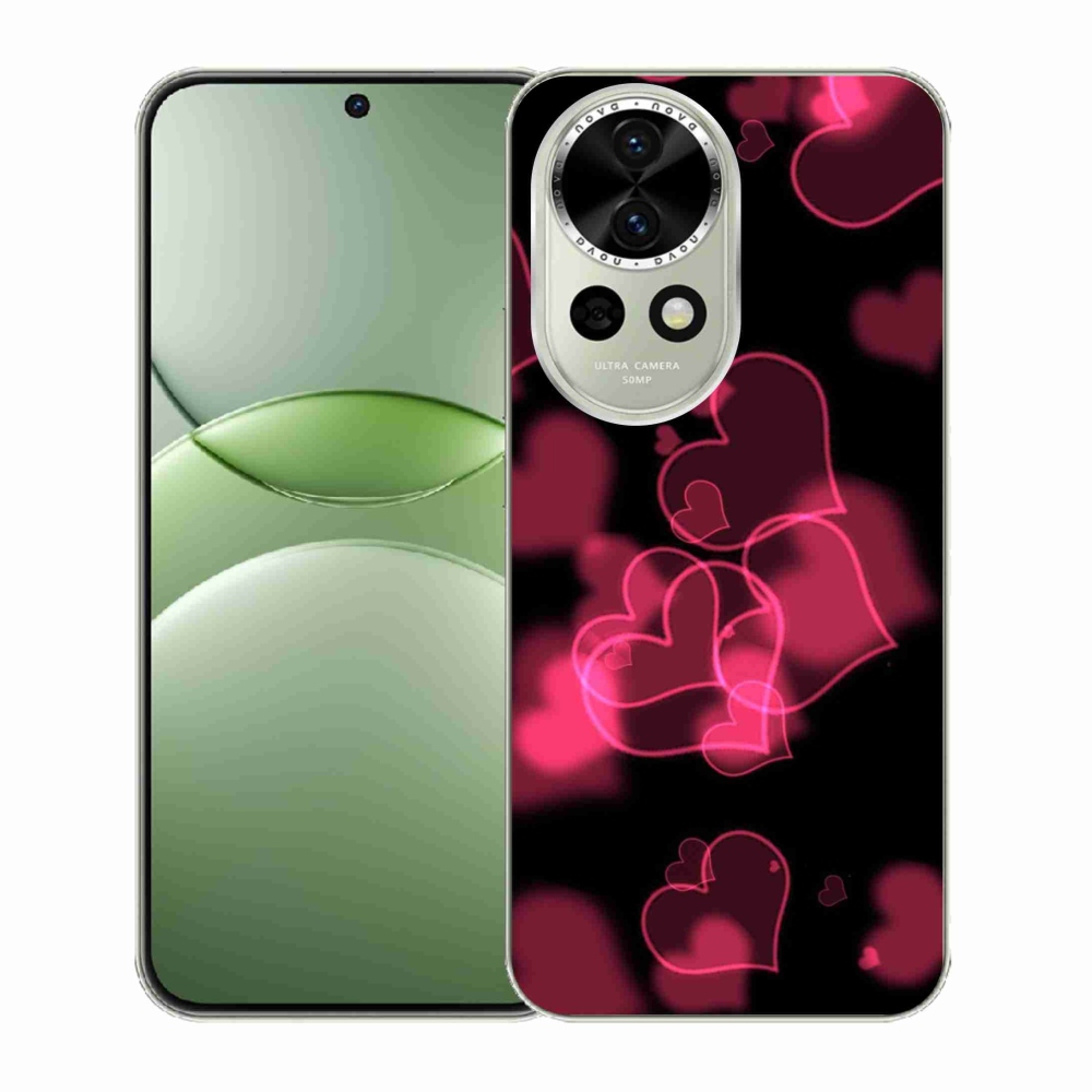 Gél borítás mmCase a Huawei Nova 13 5G készülékhez - piros szívek