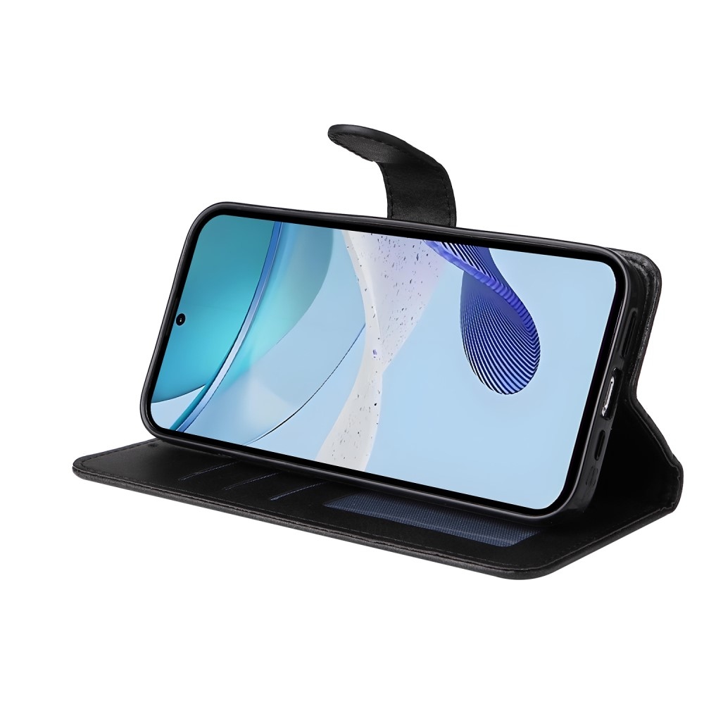 Könyvtáska a Realme 14x 5G/Realme C75 készülékhez - fekete