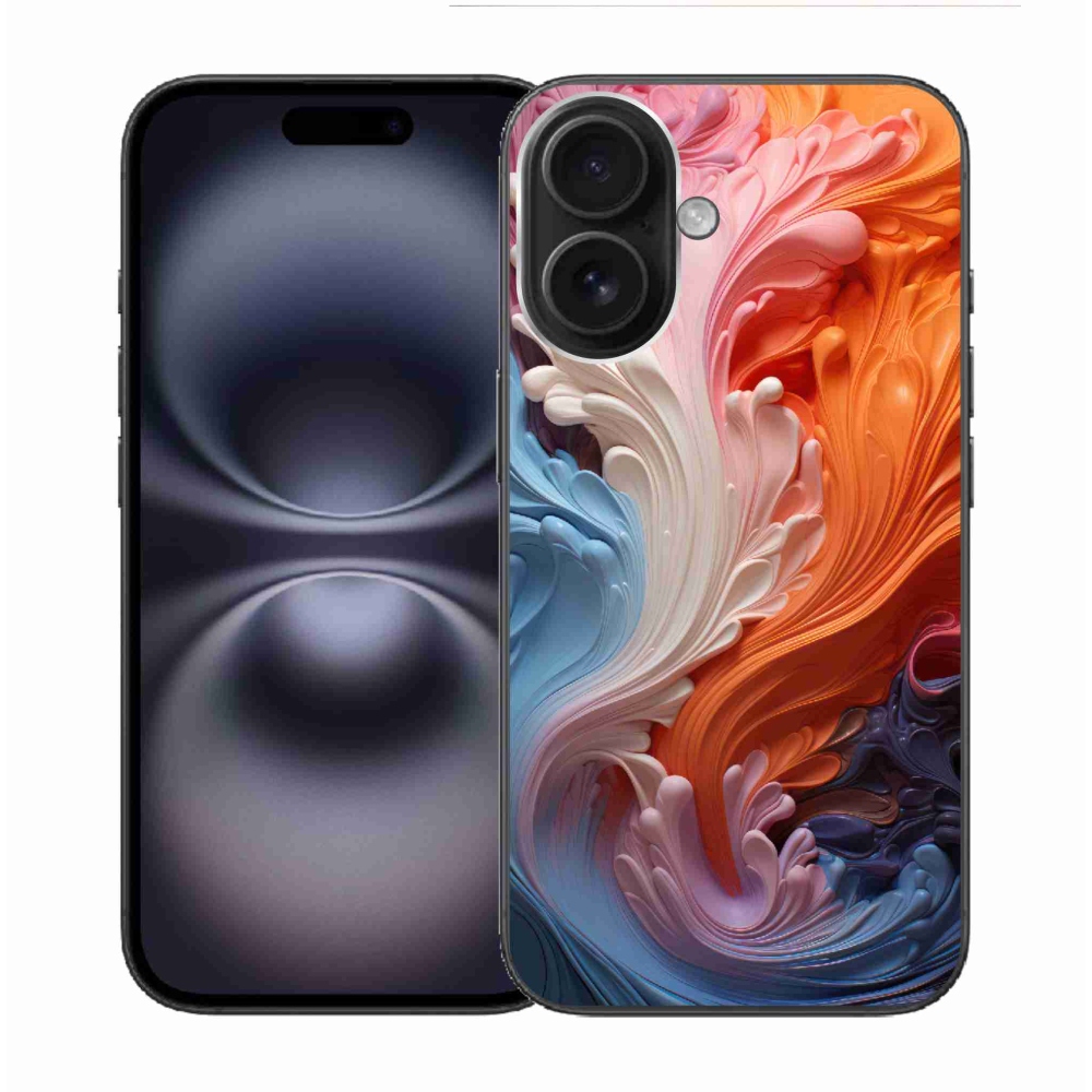 Gél borítás mmCase iPhone 16-hoz - absztrakt motívum 8