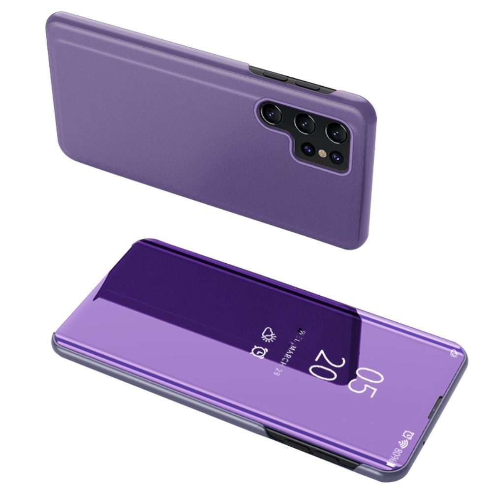 Átlátszó zárófedél matt előlappal Samsung Galaxy S24 Ultra - sötét lila