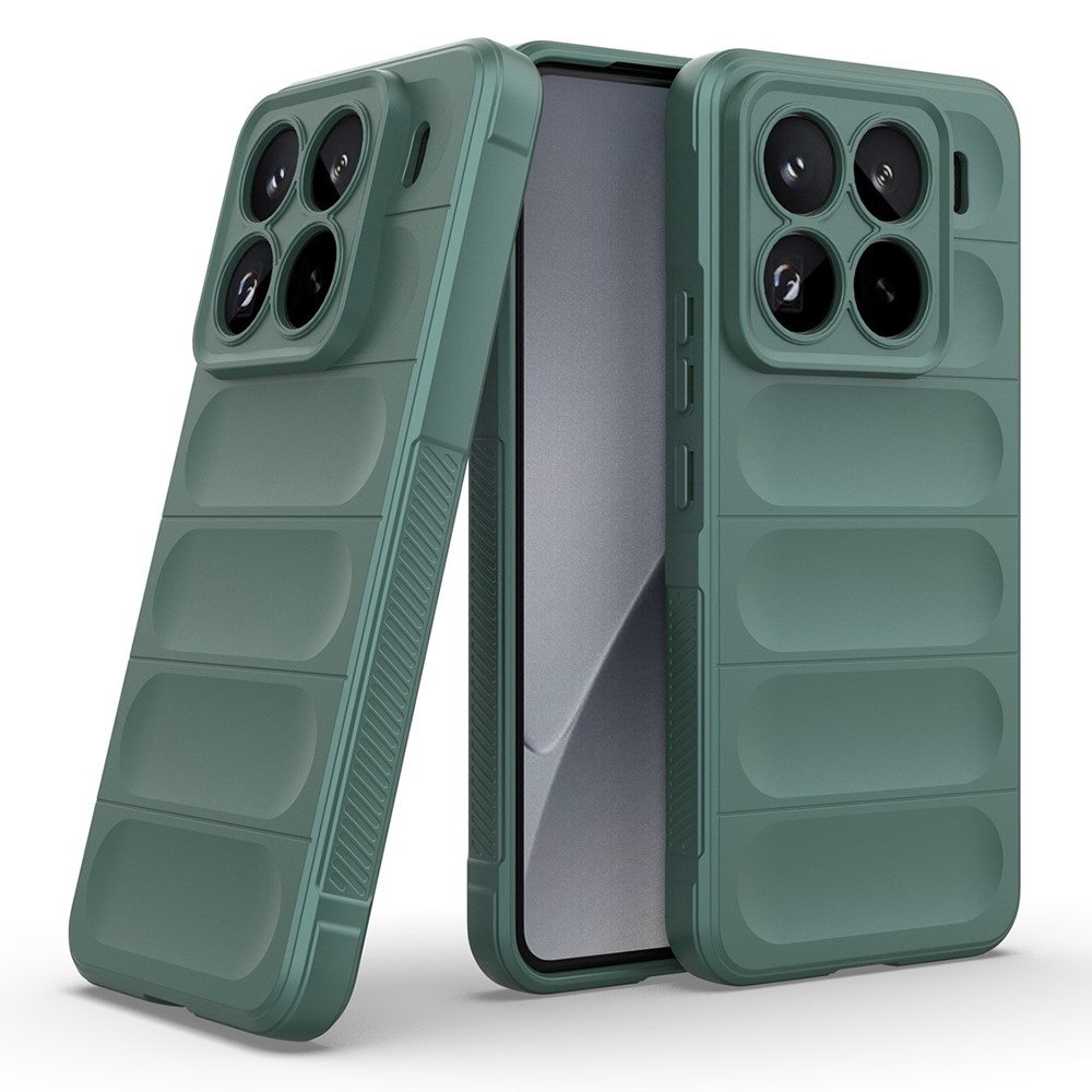 Rugg tartós zselés tok Xiaomi 15 Pro-hoz - zöld