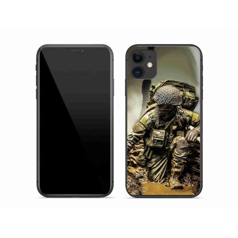 Zselés borítás mmCase iPhone 11 készülékhez - katona