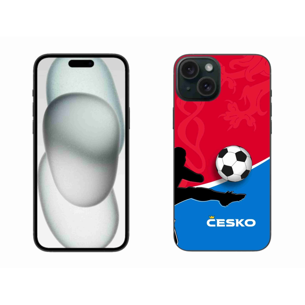 Gél védőburkolat mmCase iPhone 15 Plus készülékhez - futball Csehország 2