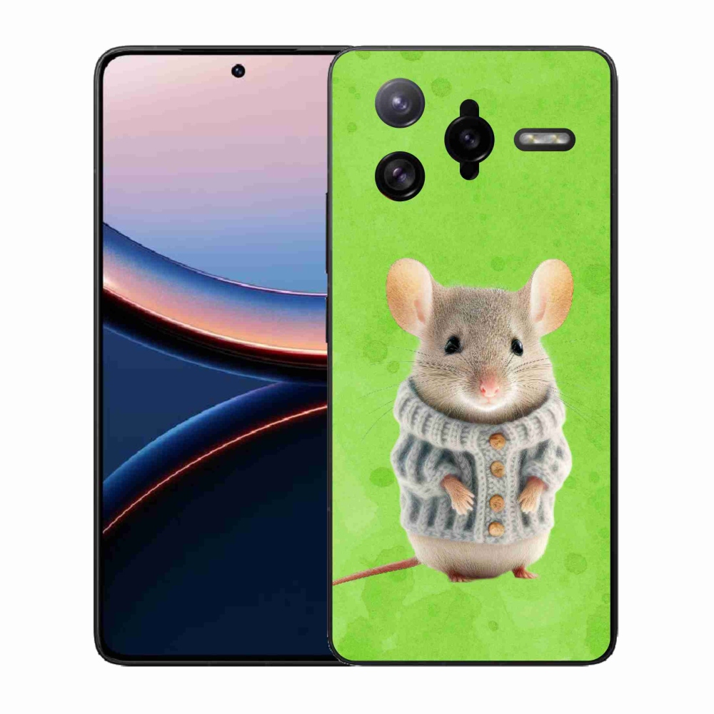 Gél borítás mmCase a Xiaomi Poco F7 Ultra számára - egér pulóverben